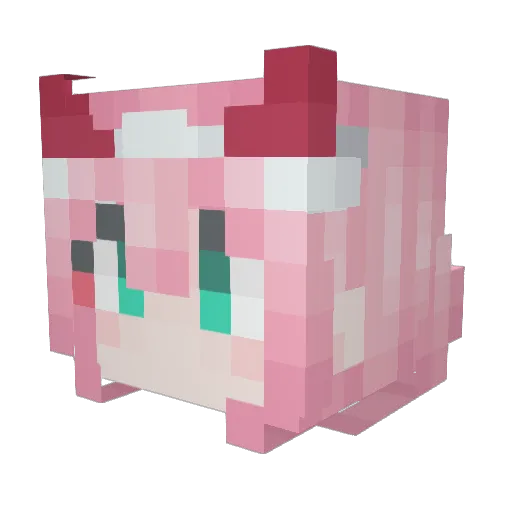 _CookieDough__ Minecraft avatar head, 3D render