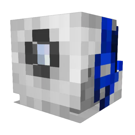 _Cookie_Monsta_ Minecraft avatar head, 3D render