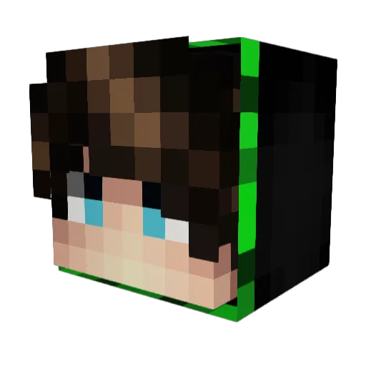 _Cornadz_ Minecraft avatar head, 3D render