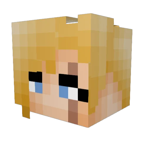 _Corpse_Starch_ Minecraft avatar head, 3D render