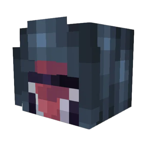 _Corr Minecraft avatar head, 3D render