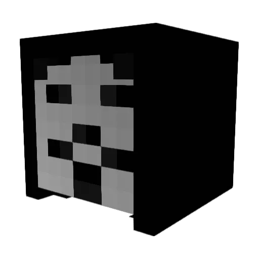 _Corvus_Enca_ Minecraft avatar head, 3D render
