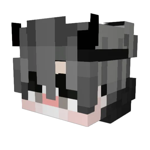 _Cossy Minecraft avatar head, 3D render
