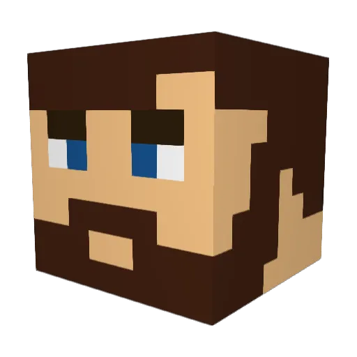 _Coulie_ Minecraft avatar head, 3D render