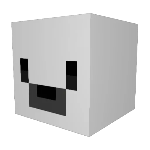 _Crankset Minecraft avatar head, 3D render