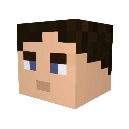 _CrazyCreeper_ Minecraft avatar head, 3D render