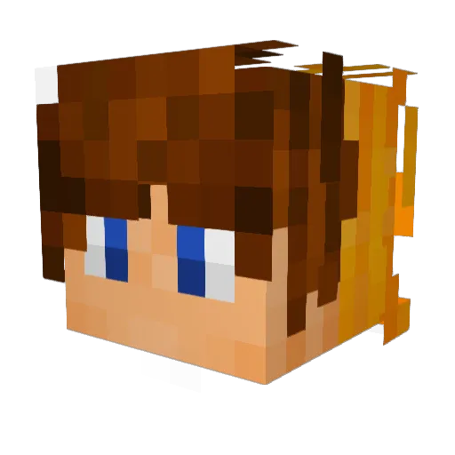 _CrazyDogCTRL_ Minecraft avatar head, 3D render