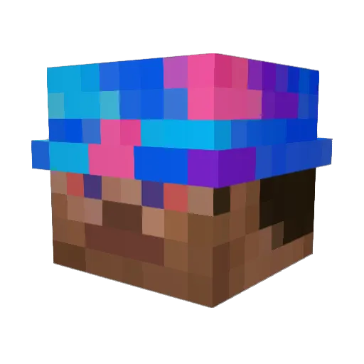_CrazyStick_ Minecraft avatar head, 3D render