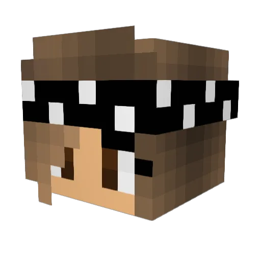 _Creamy_Cake_ Minecraft avatar head, 3D render