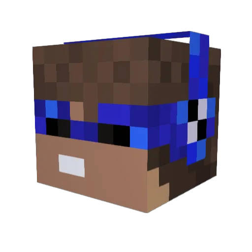 _Createx_ Minecraft avatar head, 3D render