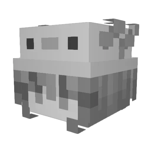_Credit Minecraft avatar head, 3D render