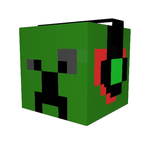 _Creepa_BoY09_ Minecraft avatar head, 3D render