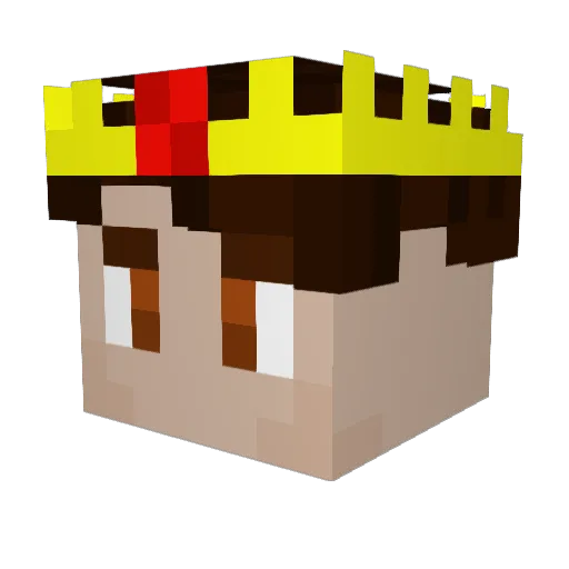 _Creeper_King__ Minecraft avatar head, 3D render