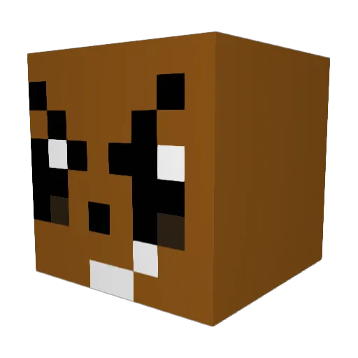_Crikuu Minecraft avatar head, 3D render