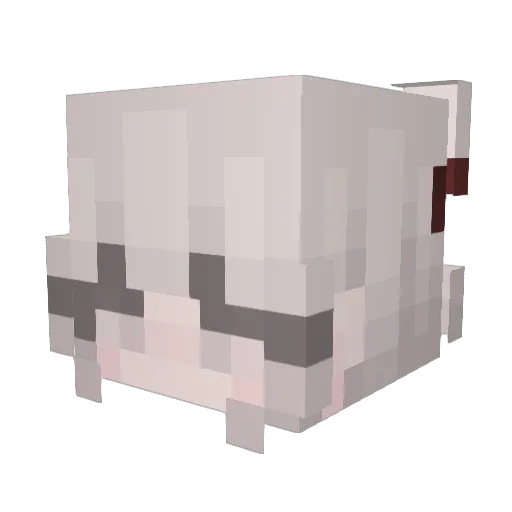 _CriminalDog_ Minecraft avatar head, 3D render