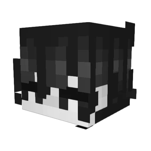 _Crixpy Minecraft avatar head, 3D render