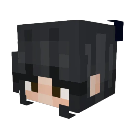_Crohs_ Minecraft avatar head, 3D render