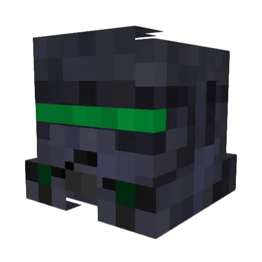 _Crosshair_ Minecraft avatar head, 3D render