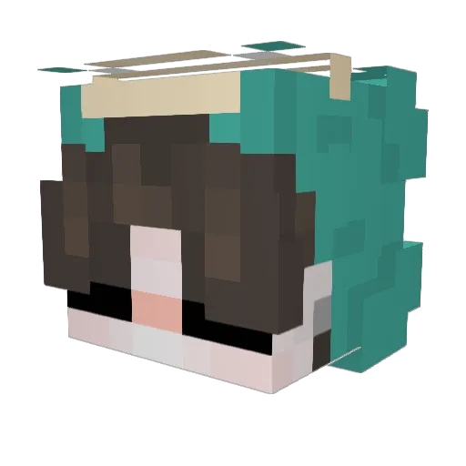 _Ctrl_z Minecraft avatar head, 3D render