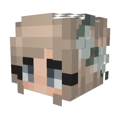 _CuZ_ Minecraft avatar head, 3D render