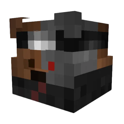 _Cuber_Miwka_ Minecraft avatar head, 3D render