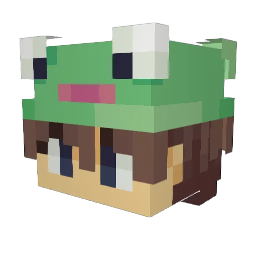 _Curze_ Minecraft avatar head, 3D render
