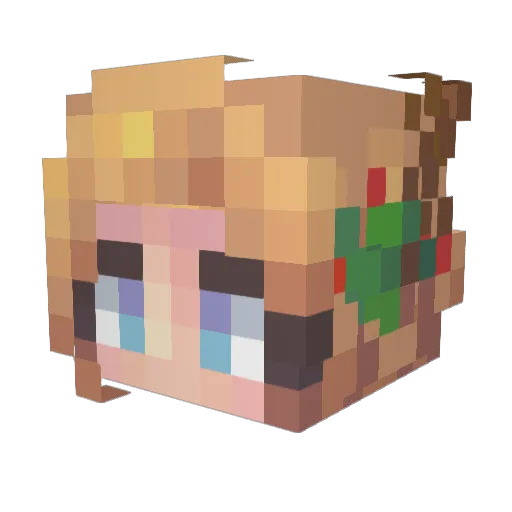 _CuzImAndii_ Minecraft avatar head, 3D render