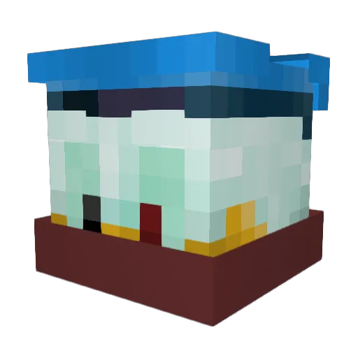 _CuzImEnte_ Minecraft avatar head, 3D render
