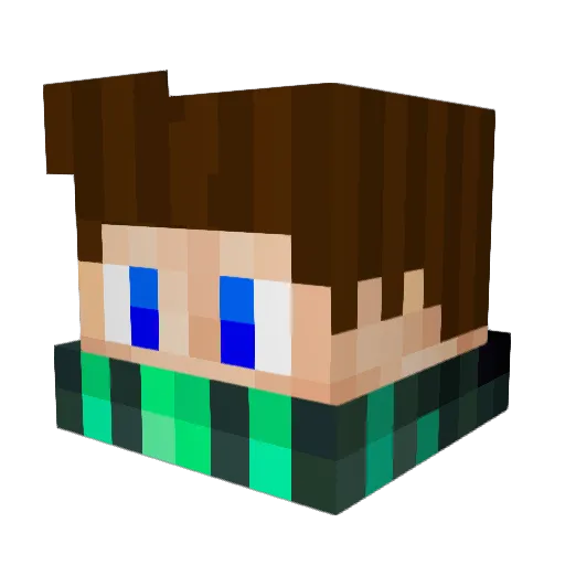 _CuzImJesus Minecraft avatar head, 3D render