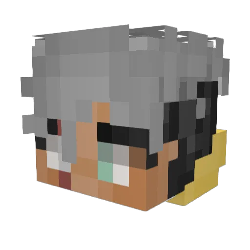 _CuzImLukas Minecraft avatar head, 3D render