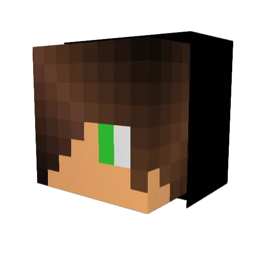 _CyberHydra7_ Minecraft avatar head, 3D render