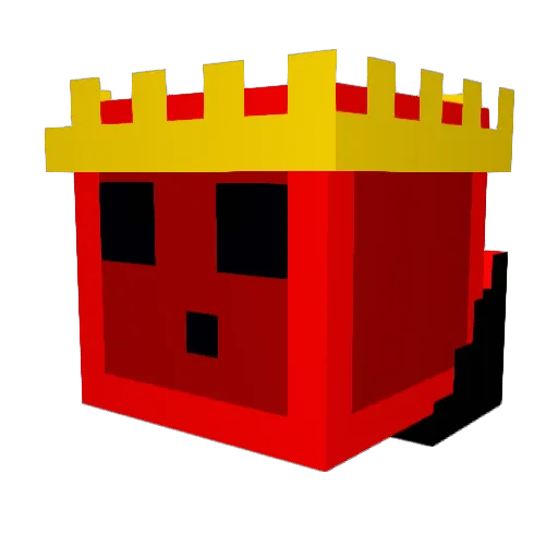 _CyberWarrior_ Minecraft avatar head, 3D render