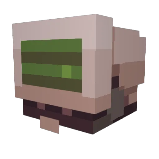 _Cyborg__ Minecraft avatar head, 3D render