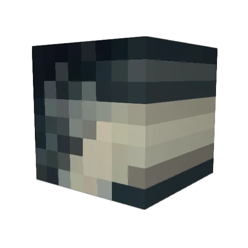 _Cylix Minecraft avatar head, 3D render