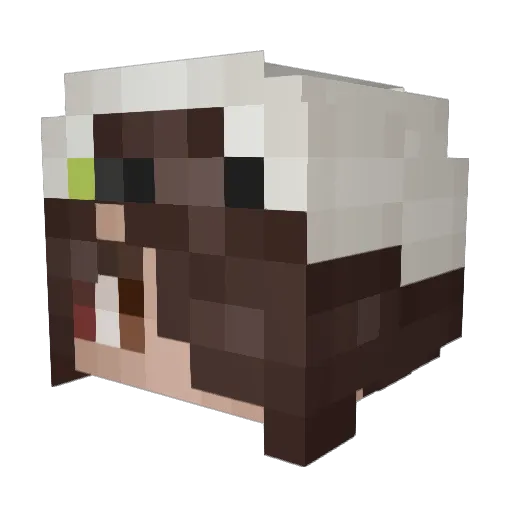 _Cyphers_ Minecraft avatar head, 3D render