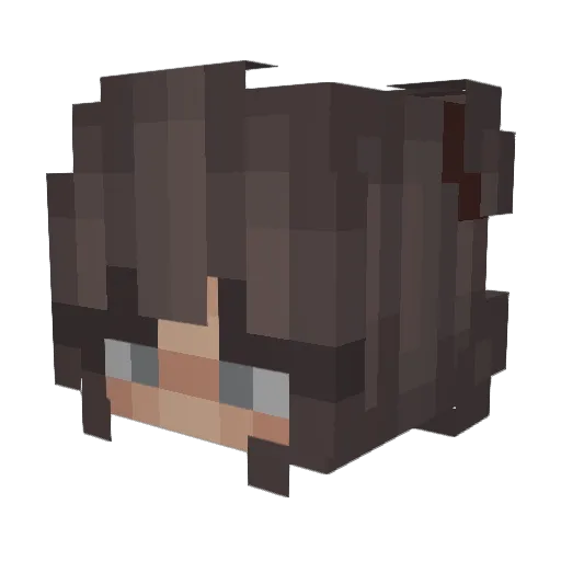 _CytrynQa_ Minecraft avatar head, 3D render