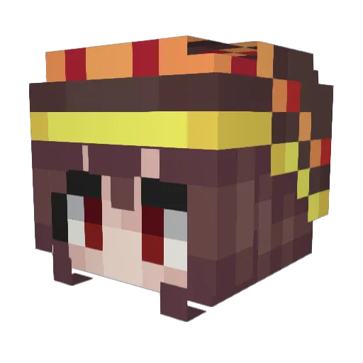 _Cz_ Minecraft avatar head, 3D render