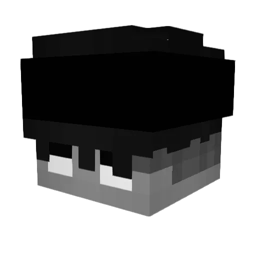 _D1NER0_ Minecraft avatar head, 3D render