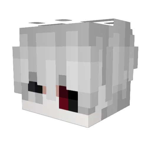 _D1mon Minecraft avatar head, 3D render