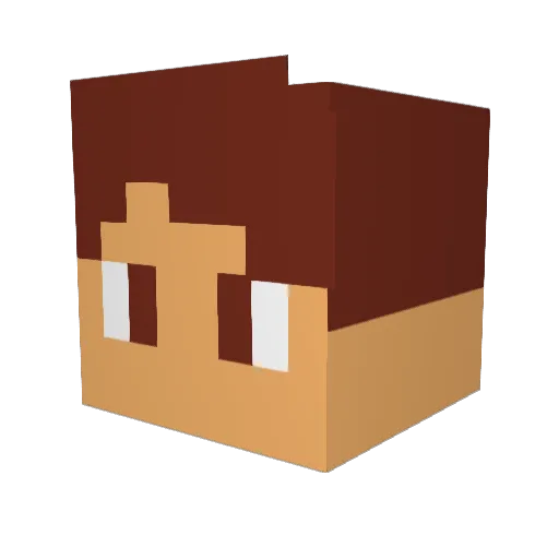 _D4vid59_ Minecraft avatar head, 3D render