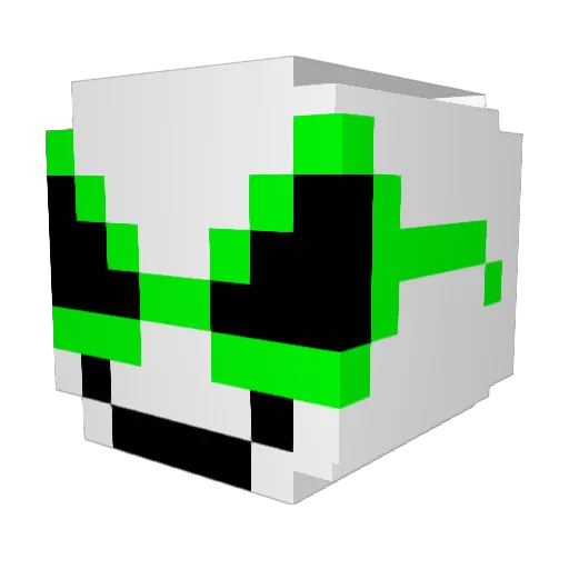 _DAMIA_ Minecraft avatar head, 3D render