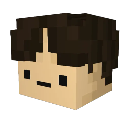 _DAO_x Minecraft avatar head, 3D render