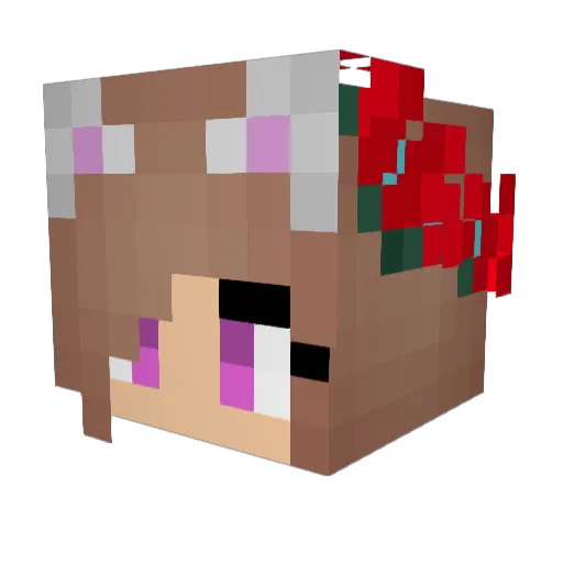 _DASHASYYBERG_ Minecraft avatar head, 3D render