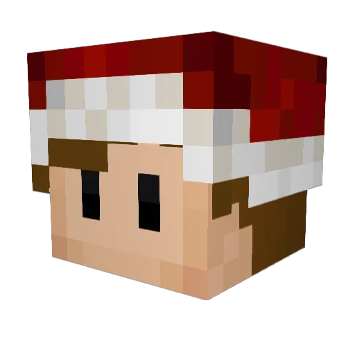 _DEAM Minecraft avatar head, 3D render