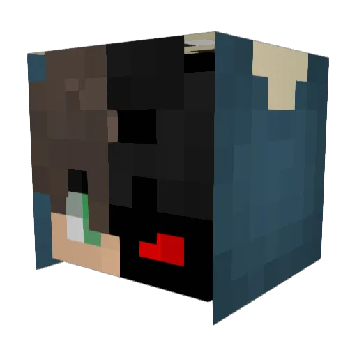 _DEKAI Minecraft avatar head, 3D render
