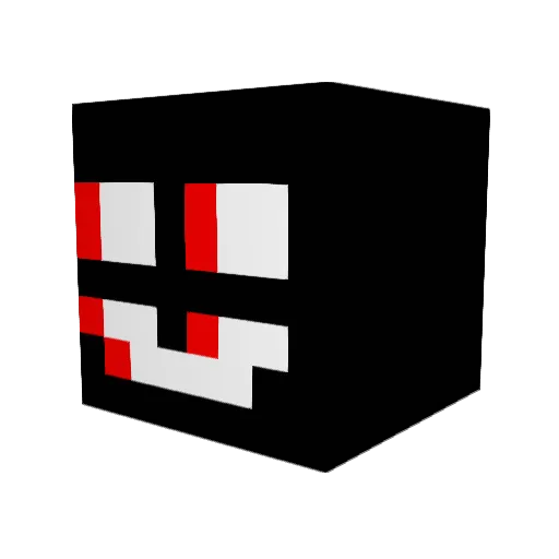 _DISEL Minecraft avatar head, 3D render