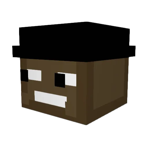 _DJ_3 Minecraft avatar head, 3D render