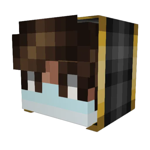 _DJ_Slime Minecraft avatar head, 3D render