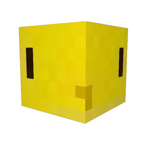 _DOMORI Minecraft avatar head, 3D render