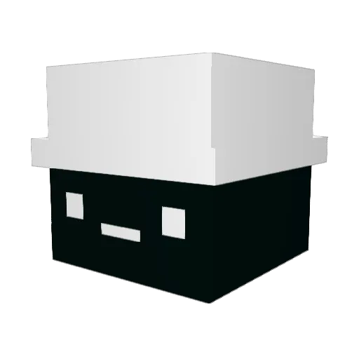 _DROXZ_ Minecraft avatar head, 3D render